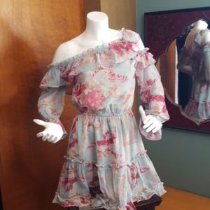 Ruffle floral dress